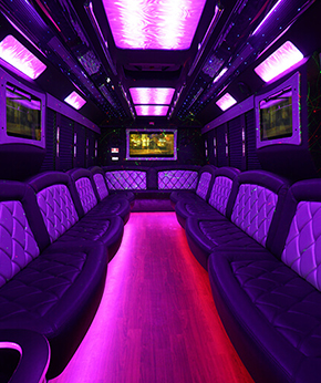 limo bus interior