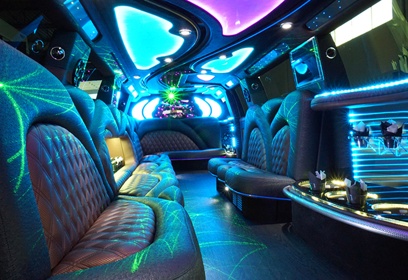 led lights in limo